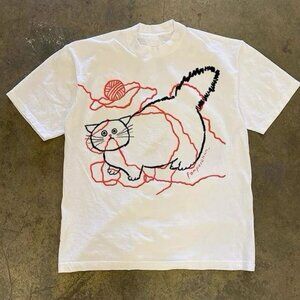 Funny Cat Tee, Cat Graphics Unisex Tee